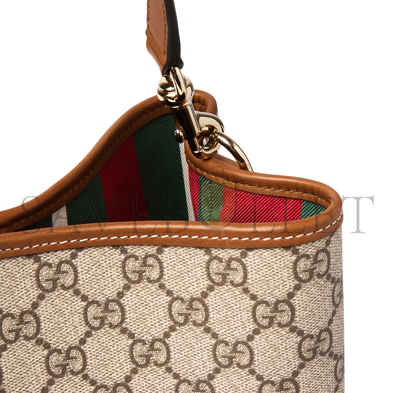 GUCCI GG EMBLEM MEDIUM BUCKET BAG 815103 (25*25*15.5cm) GUCCI GG EMBLEM MEDIUM BUCKET BAG 815103 (25*25*15.5cm)